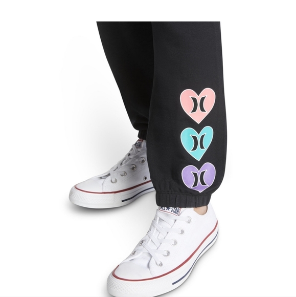 Hurley Girls' Fleece Crew and Jogger Set - Picture 6 of 13